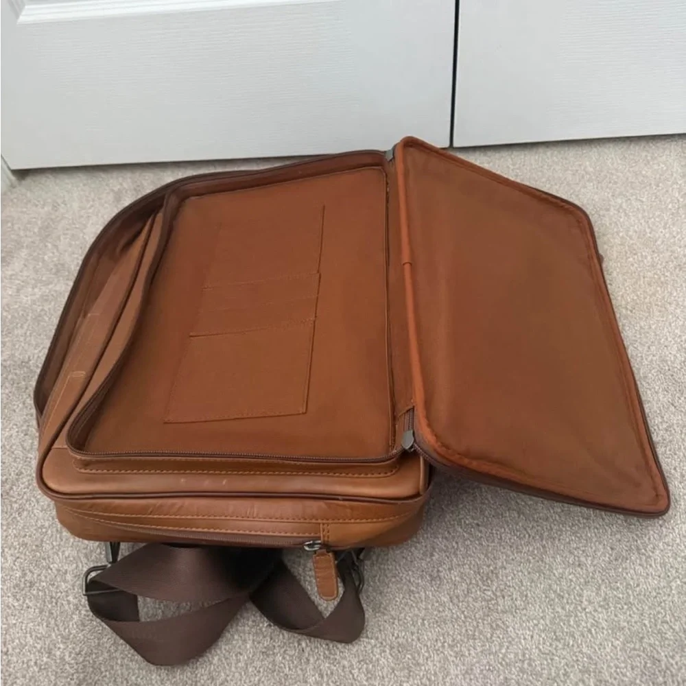 Jos. A. Bank Brown Leather Men's Briefcase/Backpack